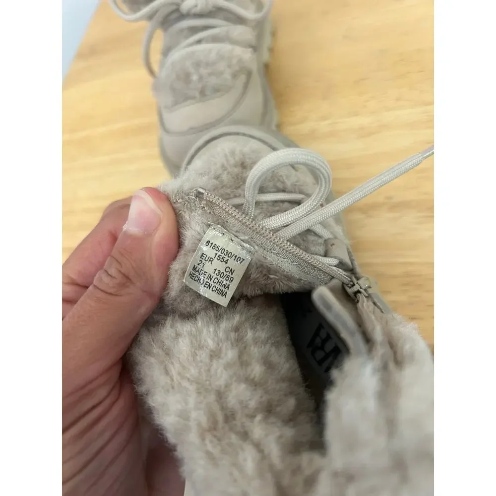 Zara Baby Faux Fur Boots - Size 21 US 5.5 Tan